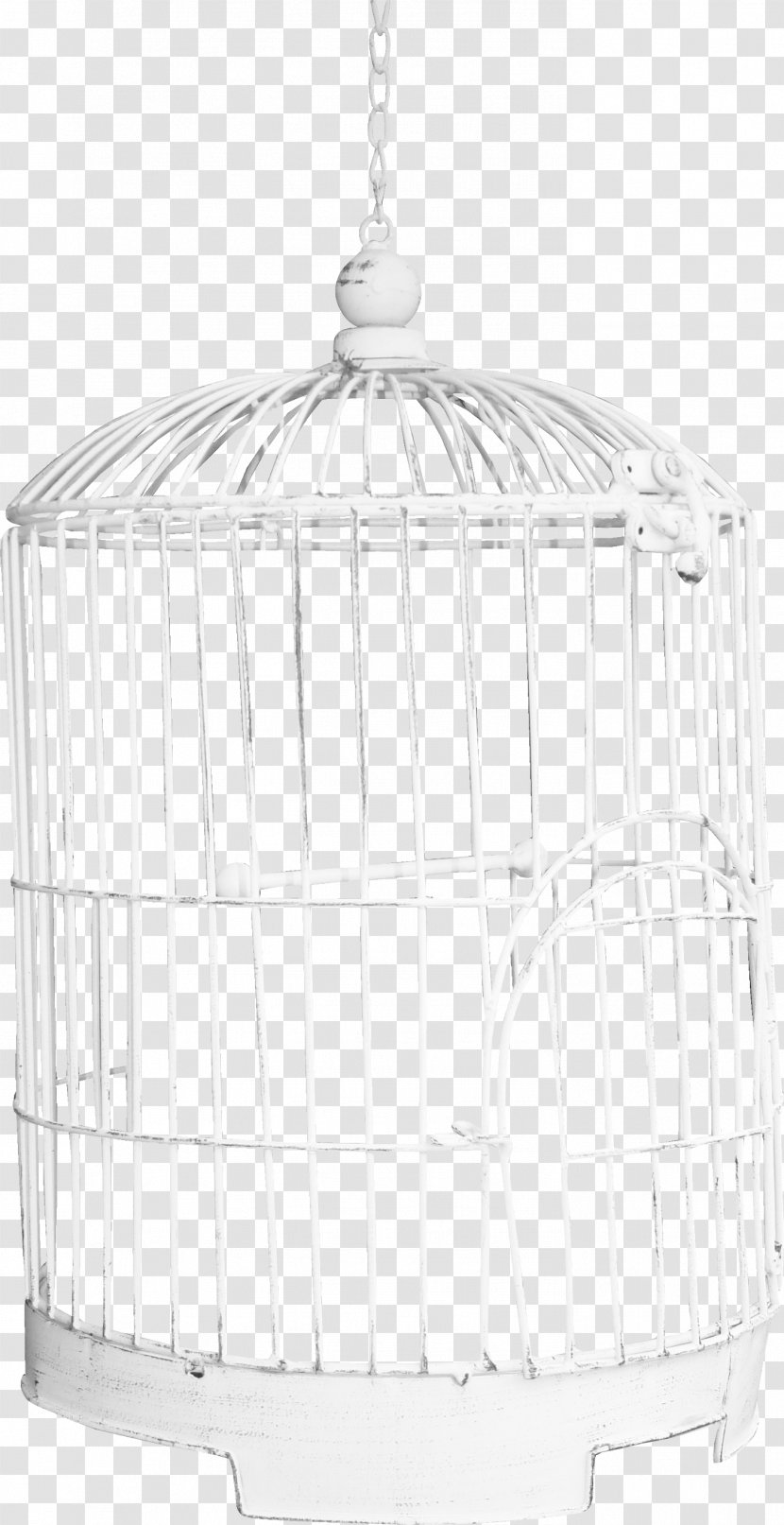 Cage Basket Black - And White - Bird Transparent PNG
