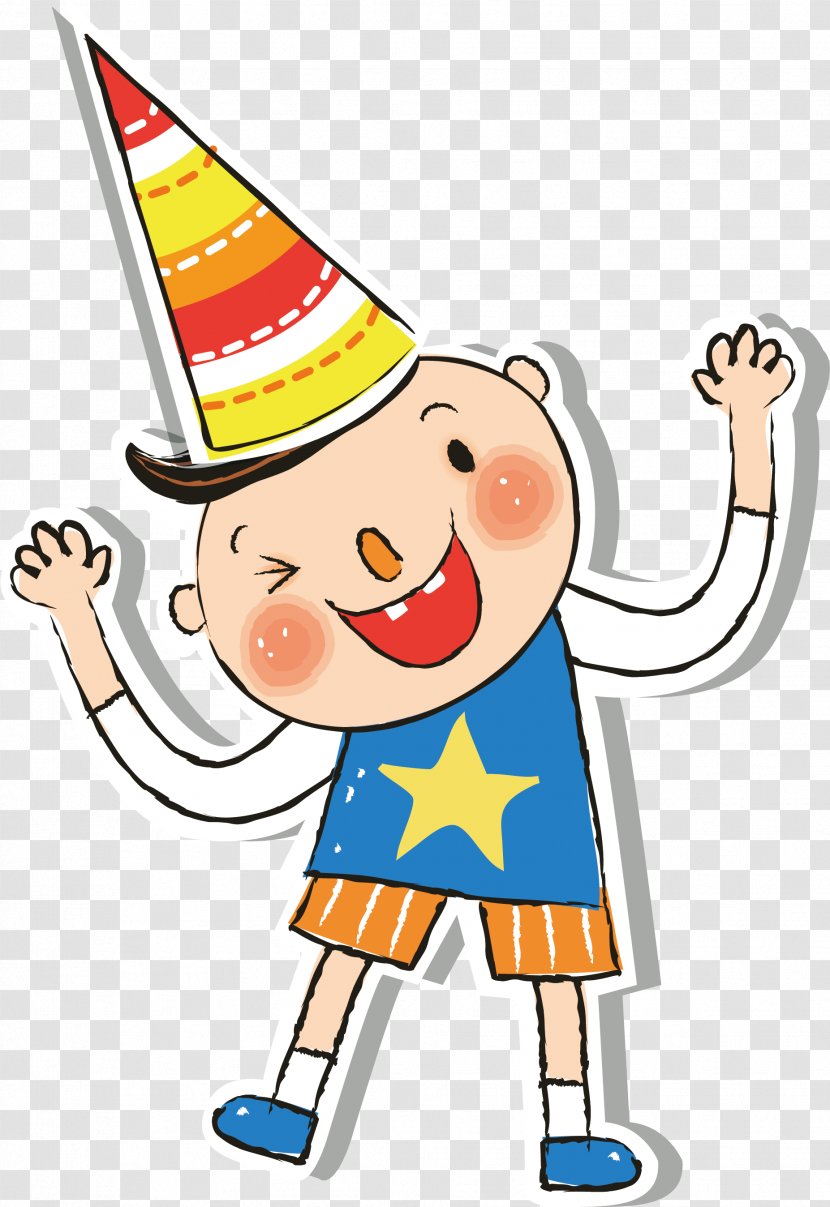 Cartoon Poster - Drawing - Vector Happy Little Boy Transparent PNG