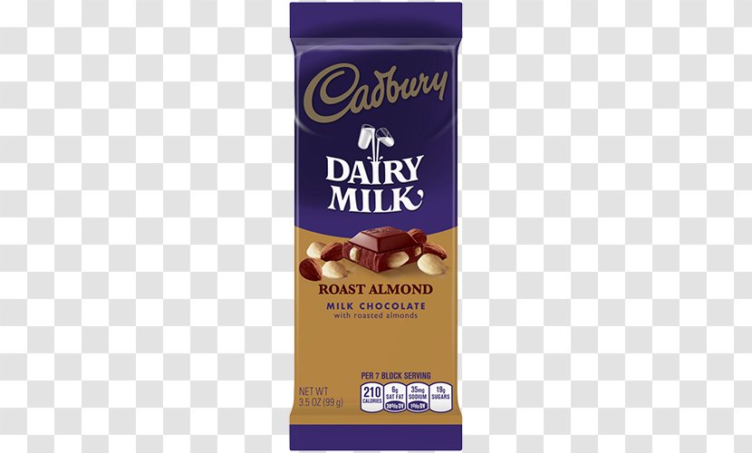 Chocolate Bar Almond Milk Joy Cadbury Dairy - Snack Transparent PNG