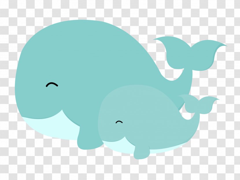 Clip Art Whales Openclipart Mother - Whale Cartoon Transparent PNG