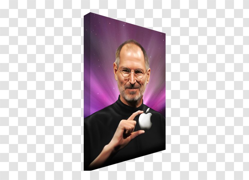 Steve Jobs Purple Facial Hair Violet Head Transparent PNG