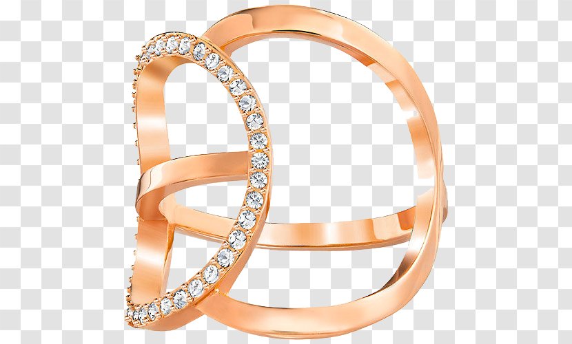 Earring Swarovski AG Jewellery Necklace - Wedding Ring - Jewelry Golden Rings Transparent PNG