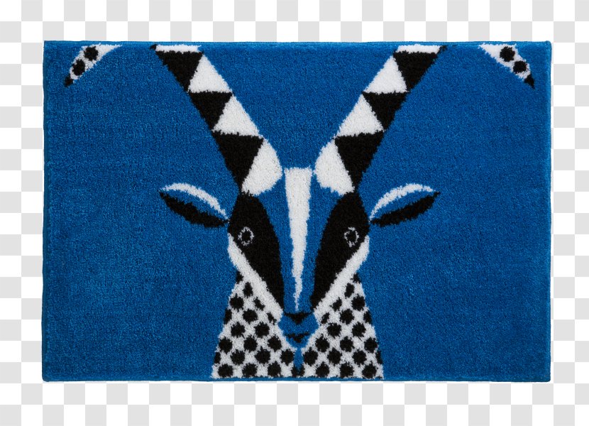 Capricorn B3605 Textile Astrological Sign Carpet - Blue Transparent PNG