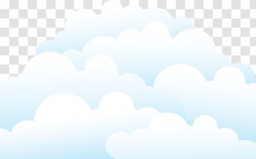 Sky Wallpaper - Blue - Cartoon Clouds Transparent PNG