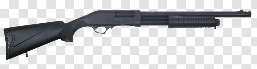 Pump Action Firearm Calibre 12 Shotgun - Silhouette - Frame Transparent PNG