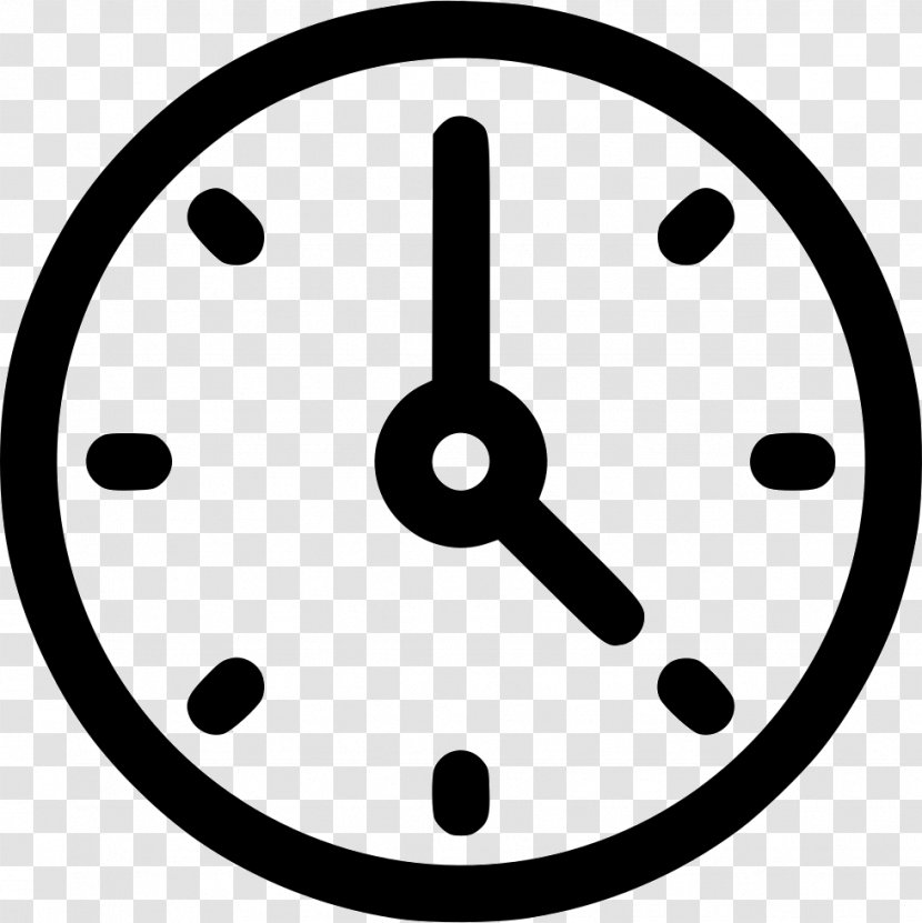 Alarm Clocks Clip Art - Black And White - Clock Transparent PNG