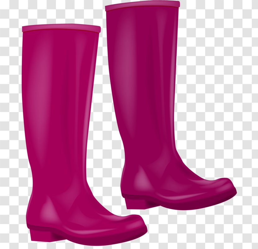 Clothing Wellington Boot Clip Art - Pink - Red Boots Transparent PNG