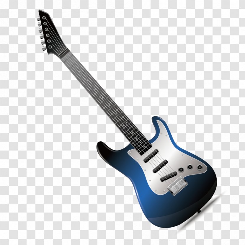 Electric Guitar Bass Musical Instruments - Silhouette Transparent PNG