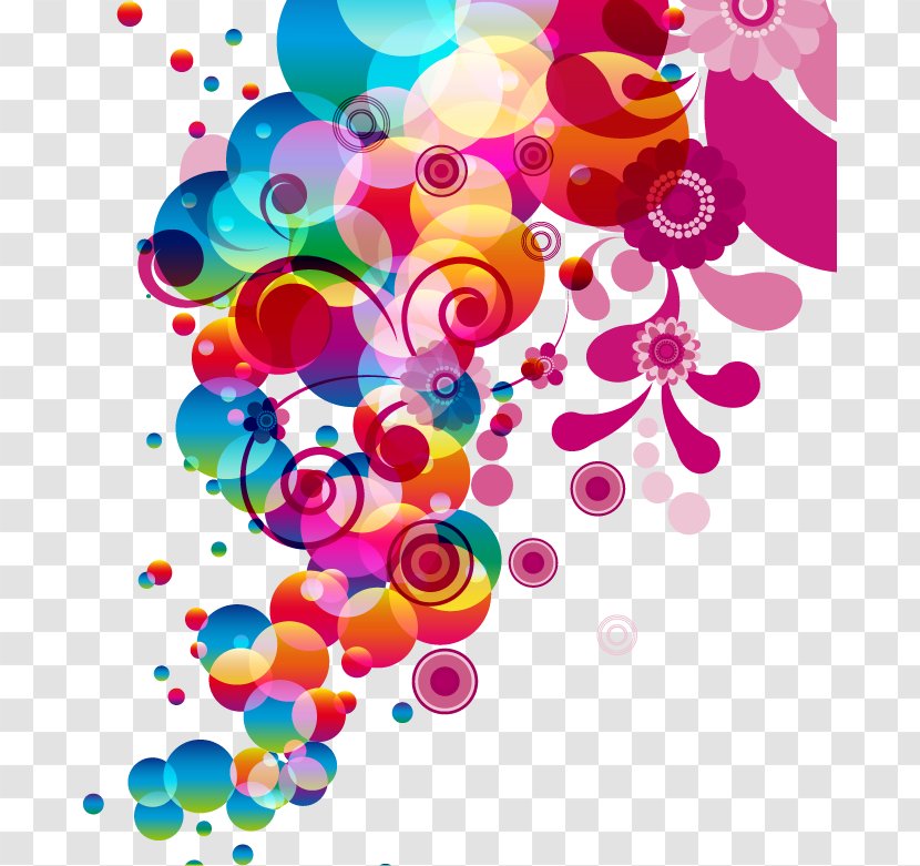 Abstraction Pattern - Art - Abstract Color Lace Flower Ball Transparent PNG