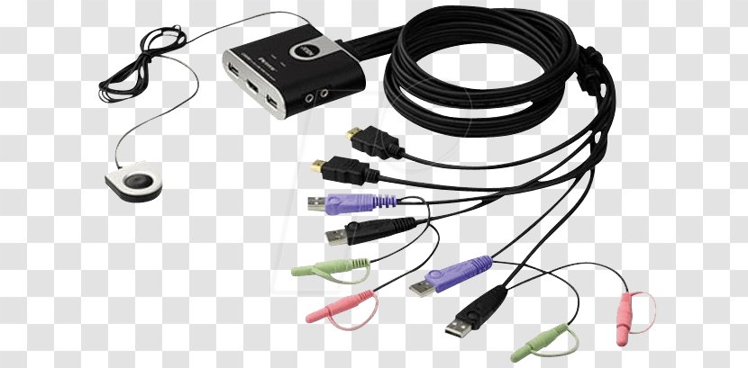KVM Switches ATEN International HDMI Digital Visual Interface USB - Network Switch Transparent PNG