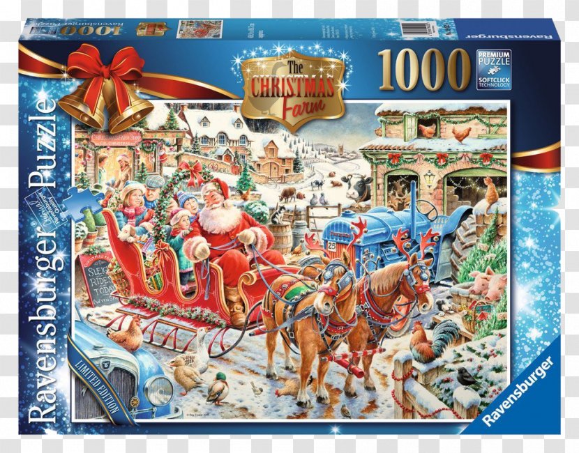 Jigsaw Puzzles The Christmas Cupboard Ravensburger - Farmer Transparent PNG