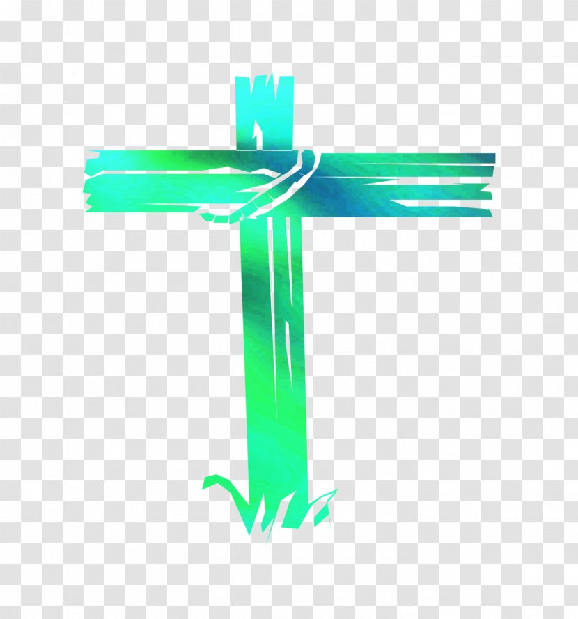 Logo Product Design Green Line - Cross Transparent PNG