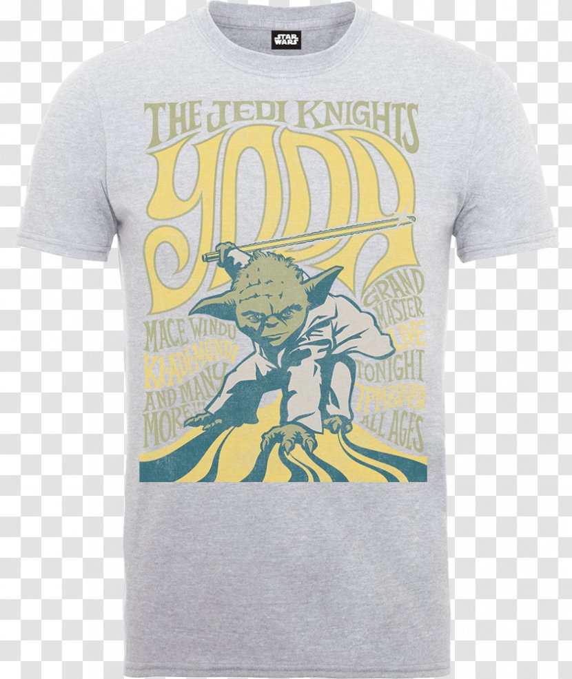 Yoda Stormtrooper Star Wars Poster Jedi - Yellow - T Shirt Transparent PNG