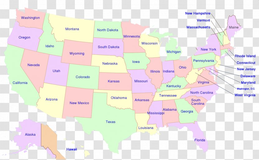 Map United States Diagram U.S. State Line - Tuberculosis - Usa Transparent PNG