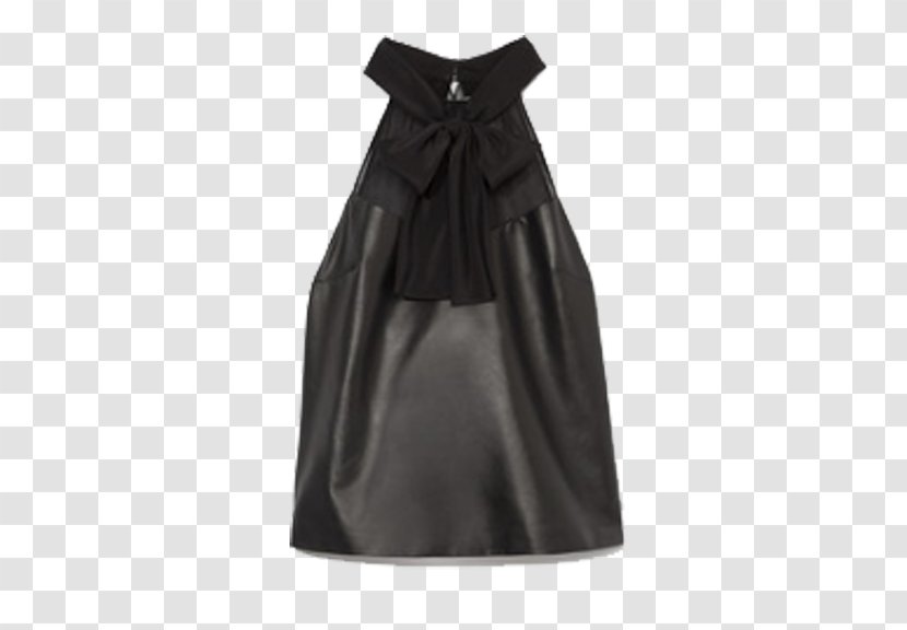 Satin Cocktail Dress - Black - Halter Top Transparent PNG