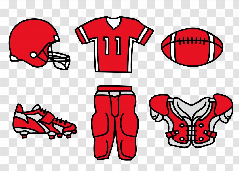 Jersey Clip Art - Flower - Vibrant Red Rugby Kit Collection Transparent PNG