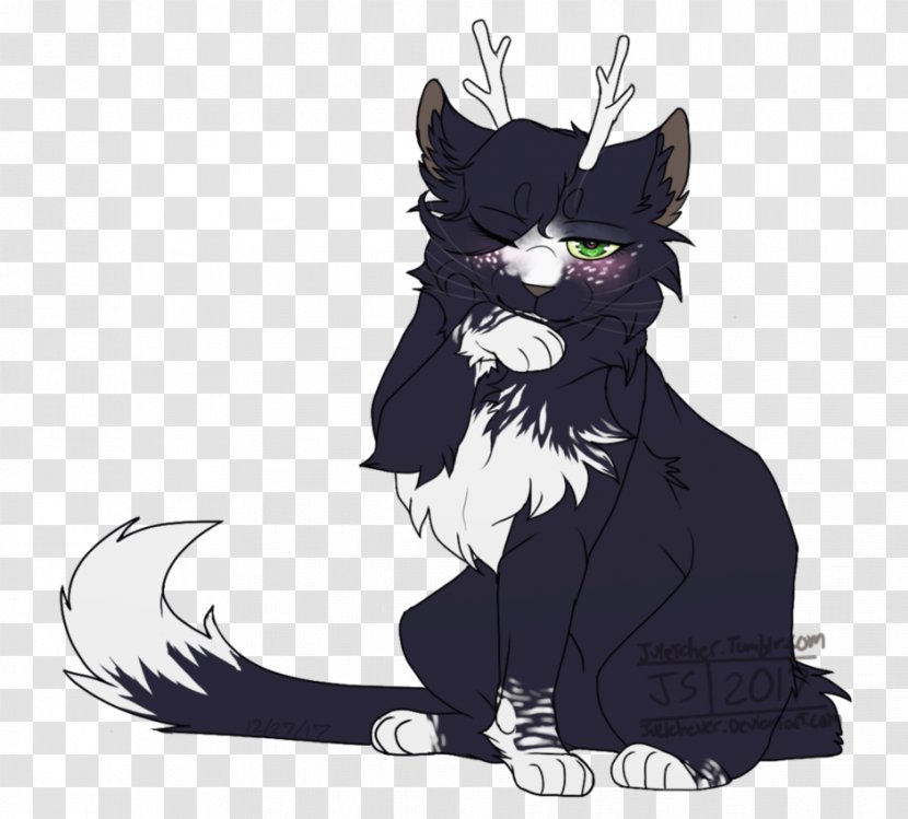 Whiskers Kitten Black Cat Legendary Creature - Flower Transparent PNG
