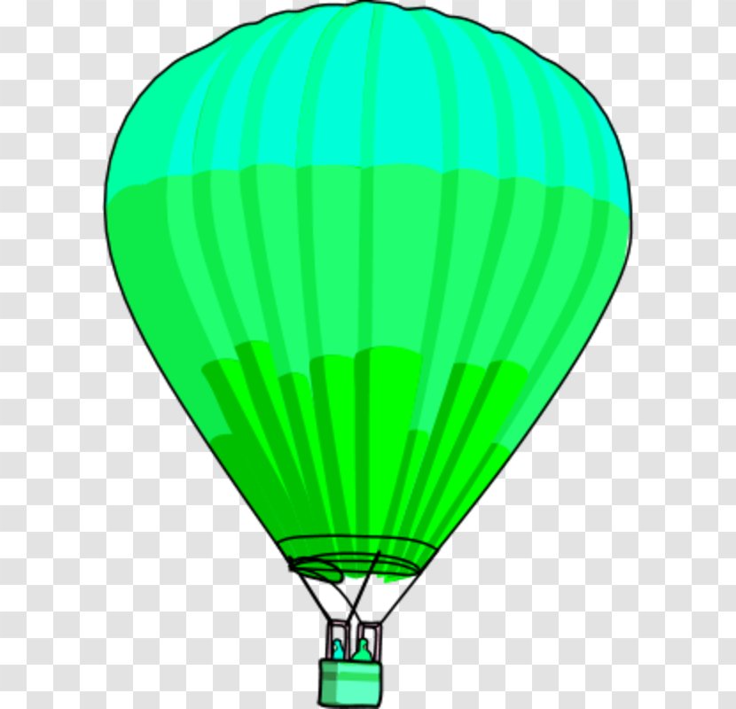 Hot Air Balloon Free Content Clip Art - Green - Carpool Clipart Transparent PNG