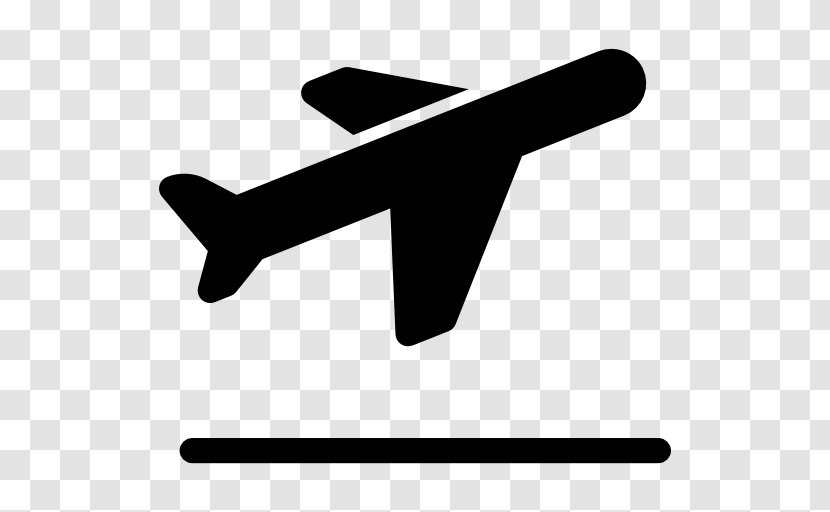 Airplane Flight Airport - Silhouette - Take Off Transparent PNG