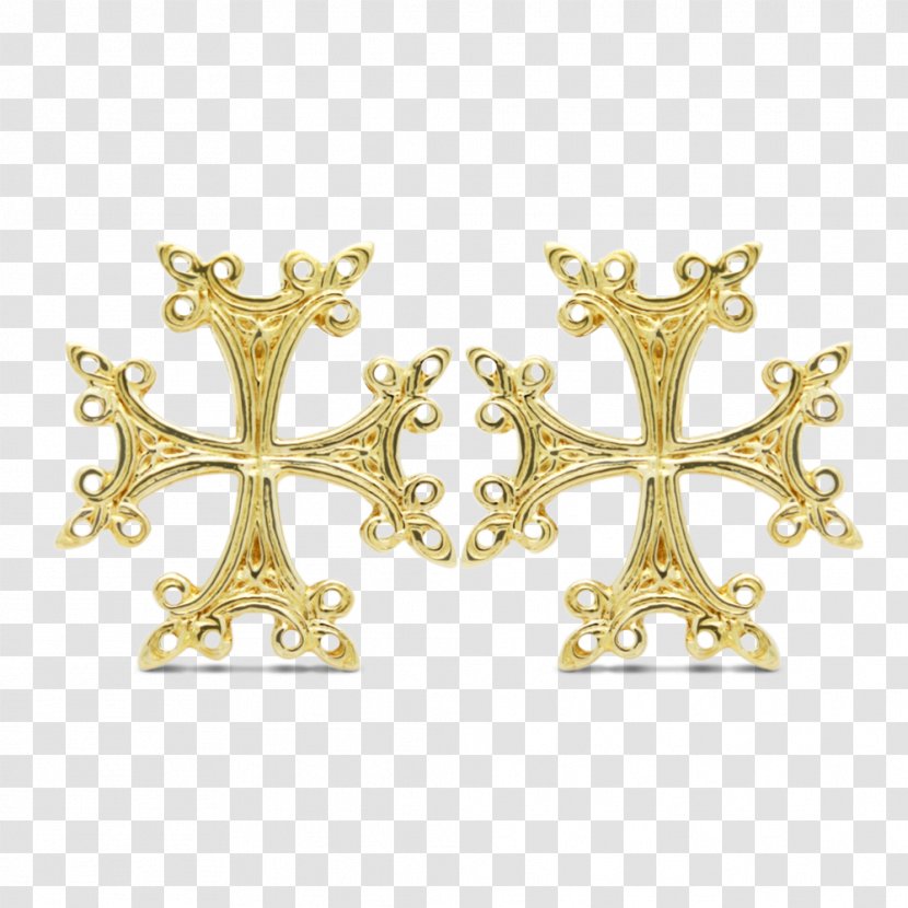 Armenian Cross Cufflink Jewellery Gold - Silver - Fashion Gift Transparent PNG