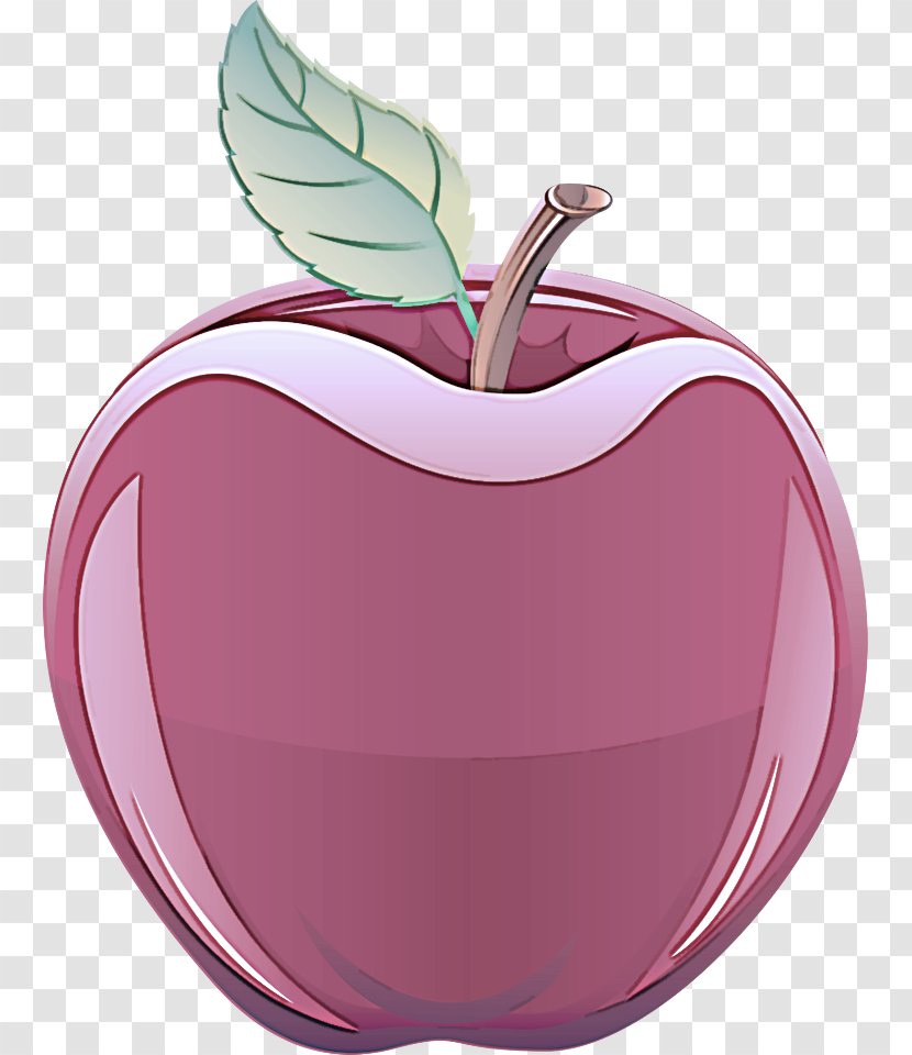 Apple Fruit Pink Violet Leaf - Rose Family Purple Transparent PNG