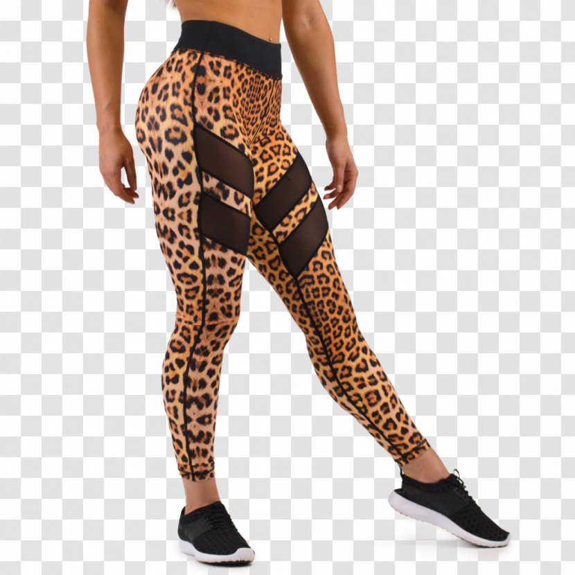 Leggings Leopard Pants Tights Animal Print - Cartoon Transparent PNG