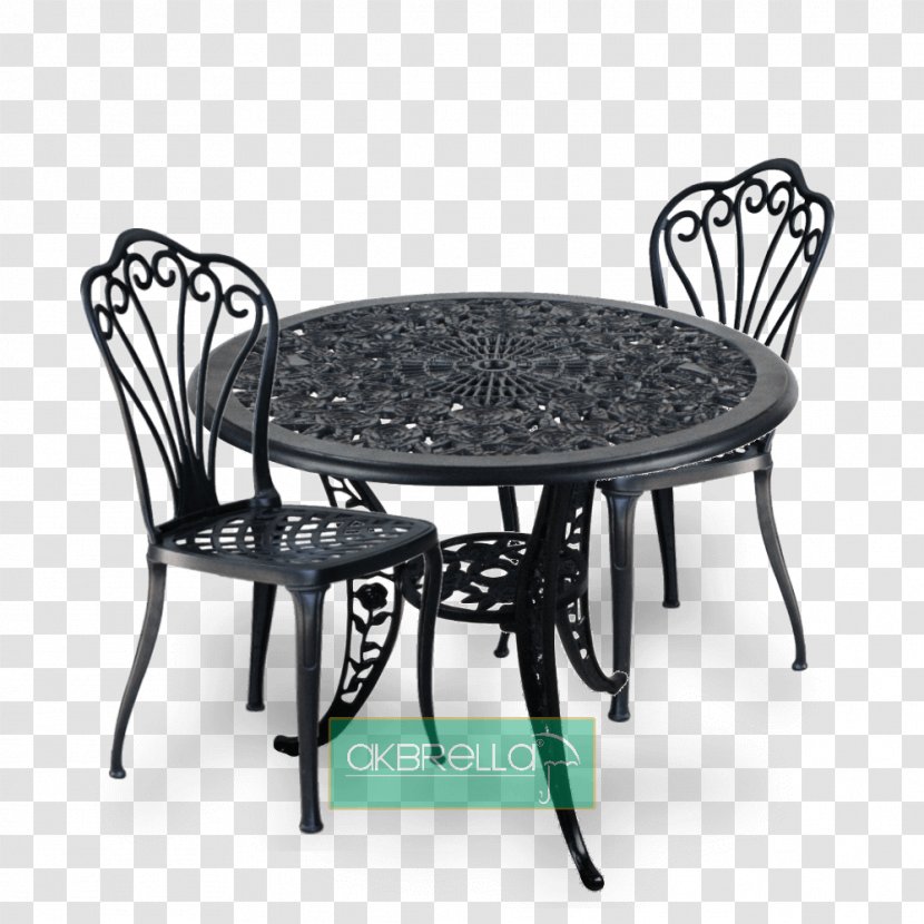 Table Chair Cast Iron Wrought Transparent PNG