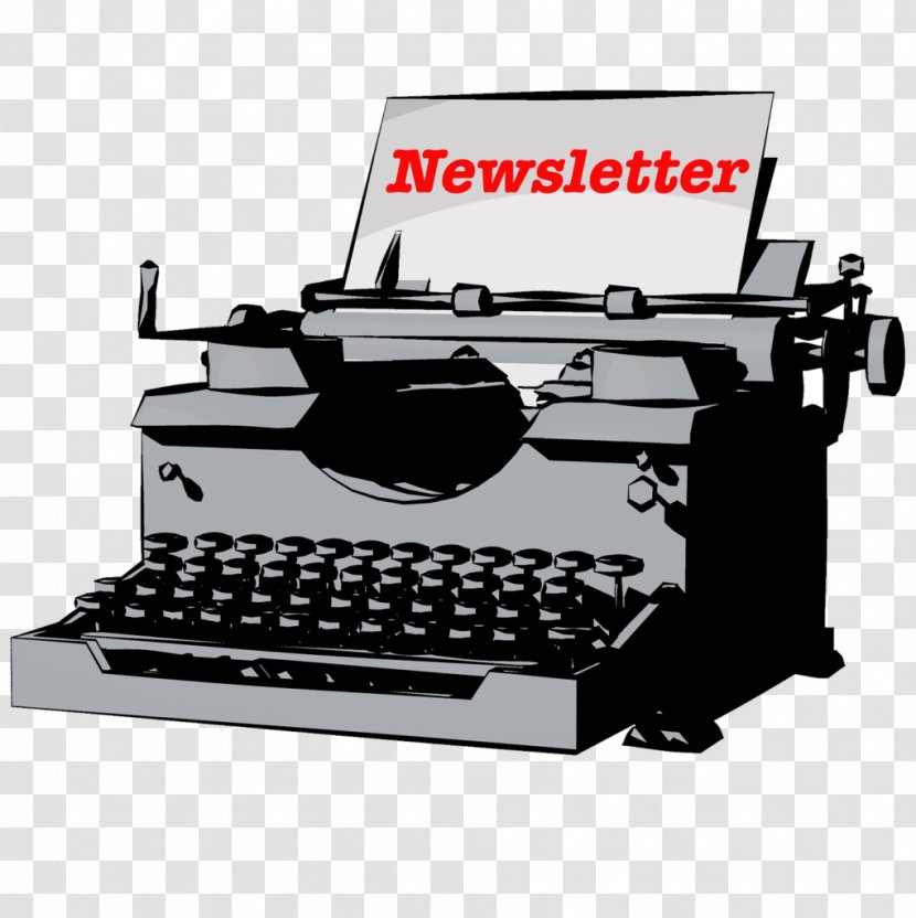 Newsletter Author Copywriting Email Click-through Rate - Office Equipment - Typewriter Transparent PNG