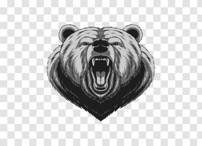 American Black Bear Drawing - Monochrome Photography Transparent PNG