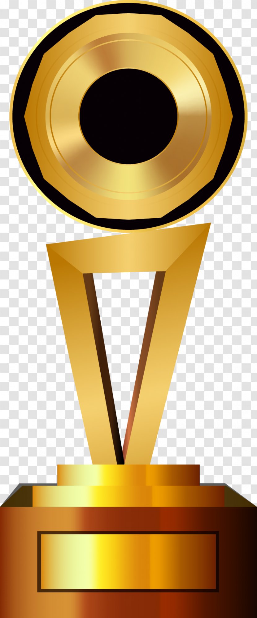 Trophy Medal - Symbol - Gold Vector Cup Map Transparent PNG