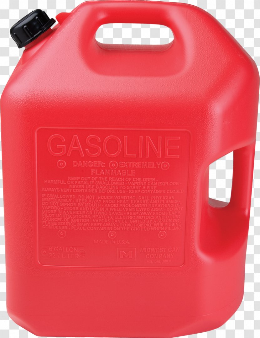 Imperial Gallon Gasoline Tin Can Plastic Container - Liter Transparent PNG