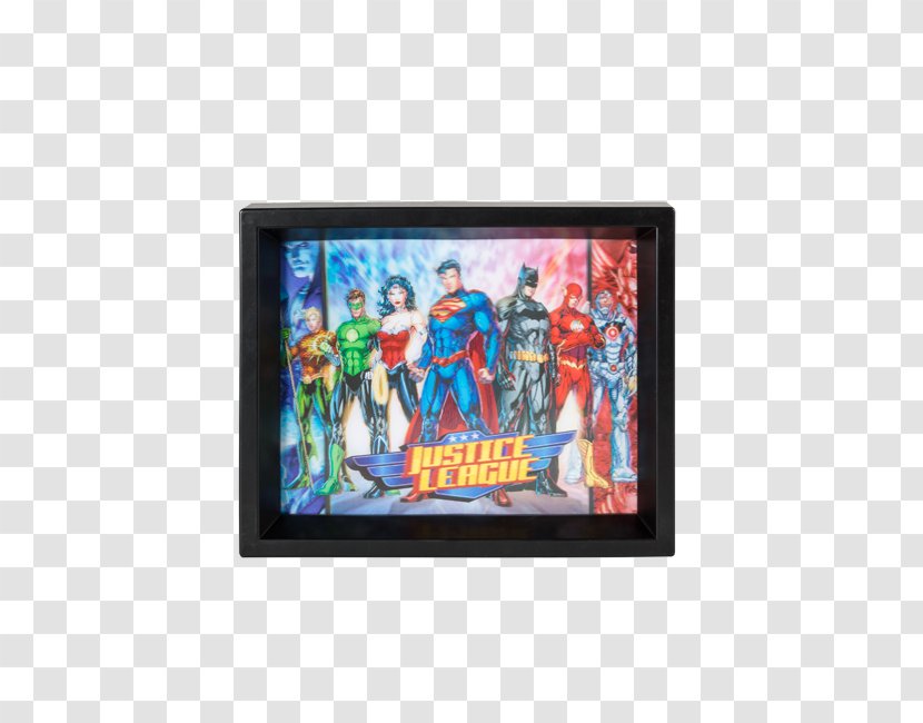 Justice League Display Device Wall Decal Mural 0 - Shadow Box Transparent PNG