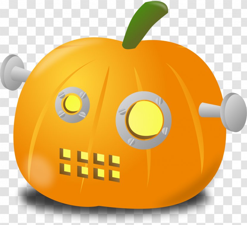 Jack-o'-lantern New Hampshire Pumpkin Festival Pie Clip Art - Smile - Robot Transparent PNG