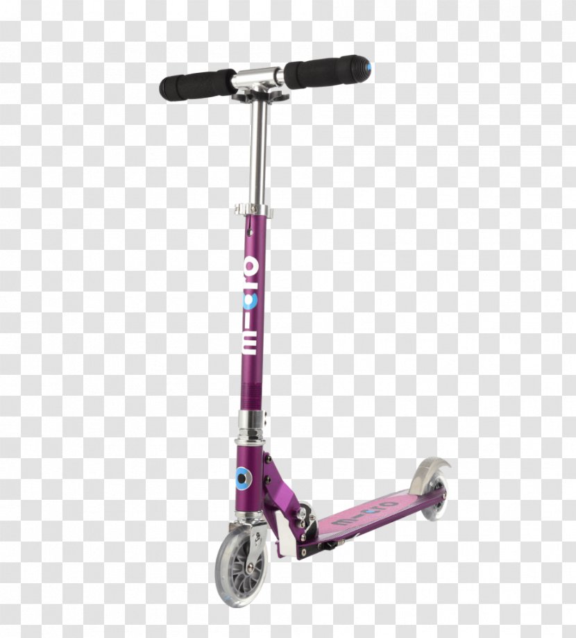 Kick Scooter Sprite Micro Mobility Systems Wheel - Cart - Purple Stripes Transparent PNG