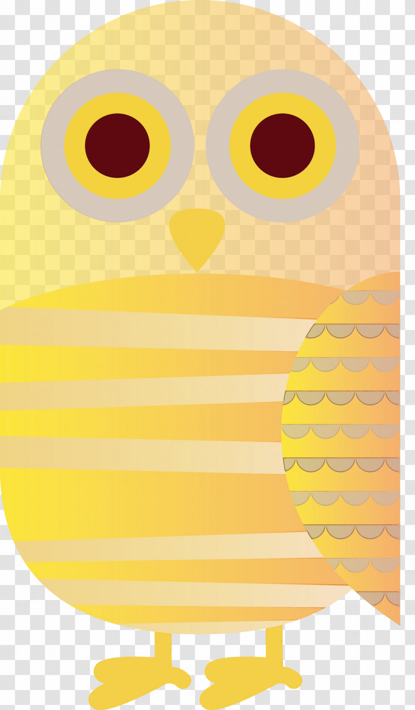 Owl M Yellow Meter Beak Pattern Transparent PNG