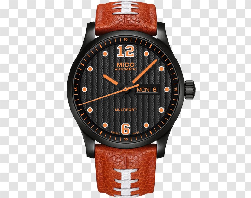 Mido Watch Strap Chronograph - Brown Transparent PNG