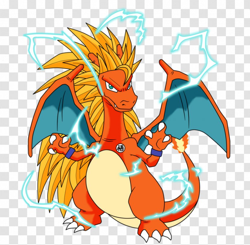 Goku Pokémon X And Y Charizard Super Saiyan - Wing Transparent PNG