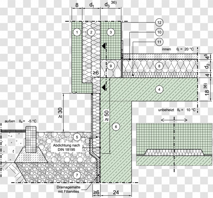 Masonry Veneer Aislante Térmico Wall Ceiling Structure - Diagram Transparent PNG