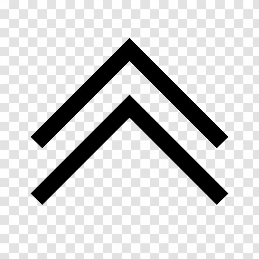Arrow Chevron Symbol - Up Transparent PNG