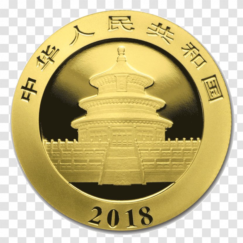 Giant Panda Chinese Gold Bullion Coin - Coins Transparent PNG