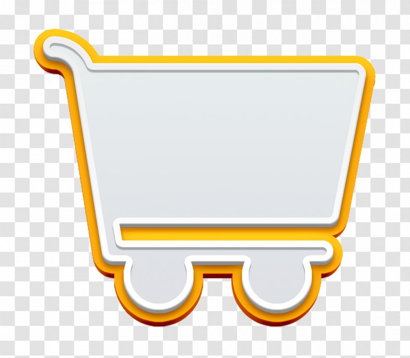 Cart Icon Sale Shop - Yellow - Label Logo Transparent PNG