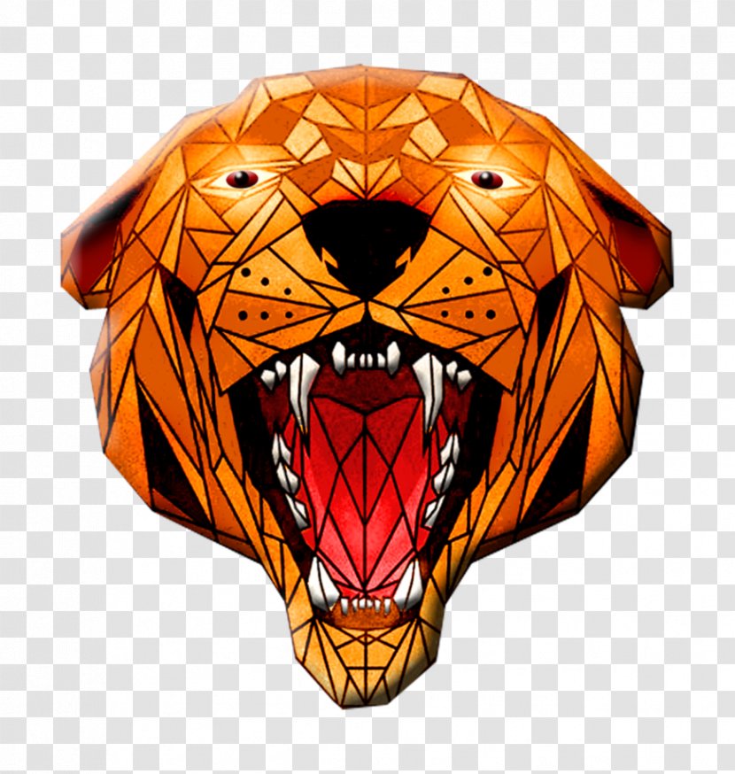 Tiger Headgear Snout - Carnivoran Transparent PNG