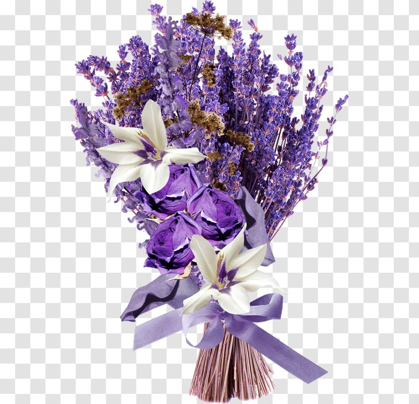 English Lavender Flower Bouquet - Floristry - Oil Transparent PNG