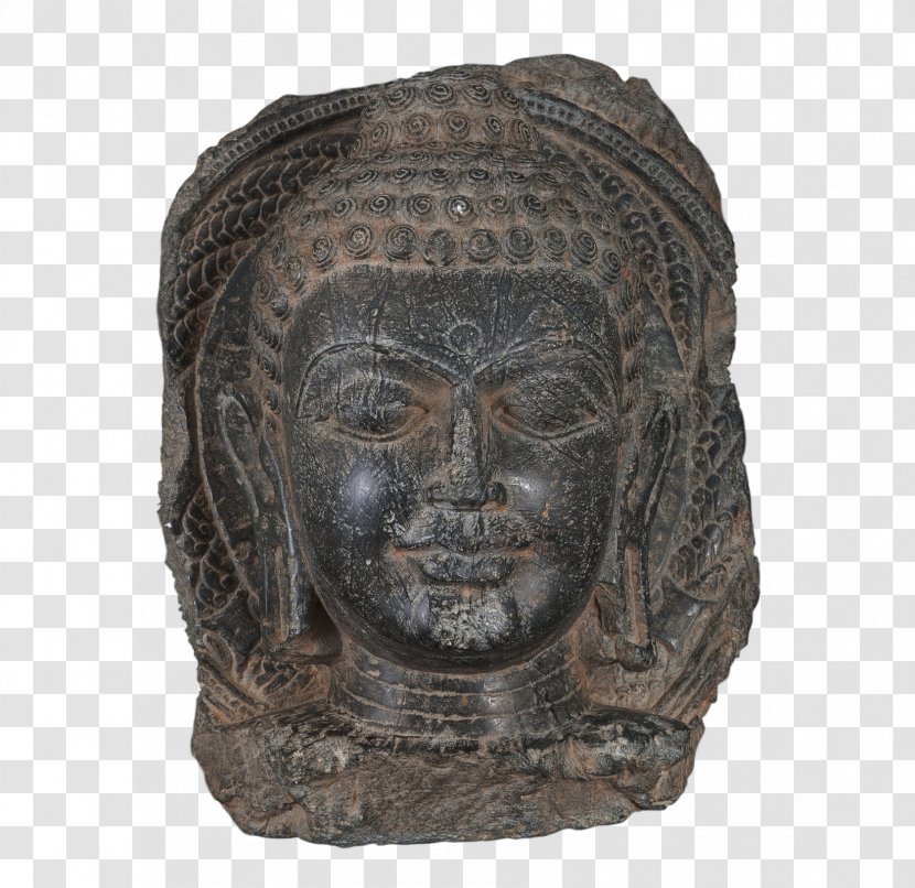 Stone Carving Bronze Artifact Rock - Head - Path Lotus Buddha Transparent PNG
