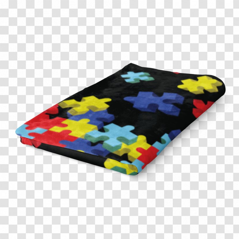 Textile Rectangle - Autism And Puzzles Transparent PNG
