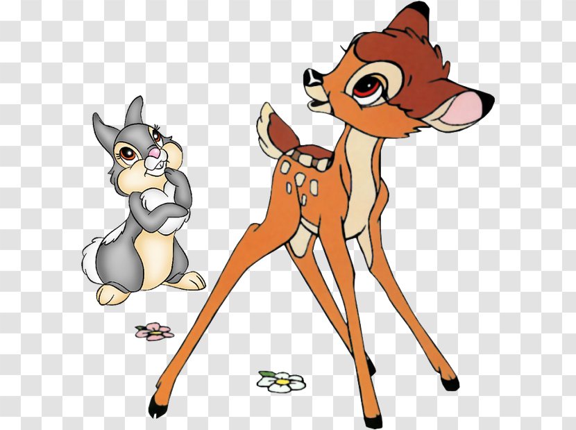 Thumper Faline Bambi's Mother Cartoon - Carnivoran - Disney Birds Transparent PNG