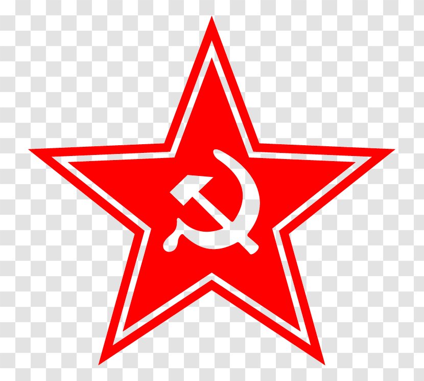 Soviet Union Hammer And Sickle Red Star Sticker - Area Transparent PNG