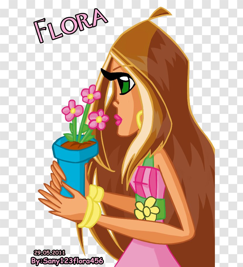 Flora Stella Butterflix Fan Art - Silhouette - Ali Flowers Transparent PNG