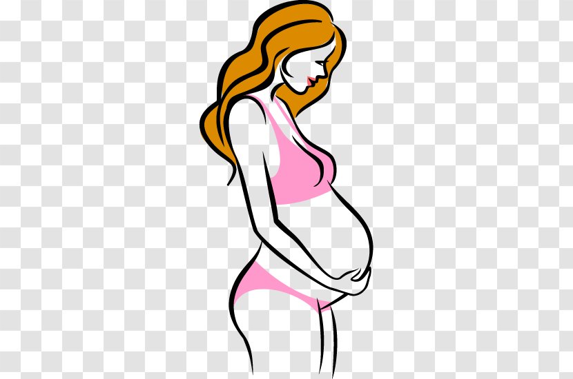 Pregnancy Woman Childbirth U5b55u5987 - Pink - Cartoon Pregnant Women Vector Material Transparent PNG