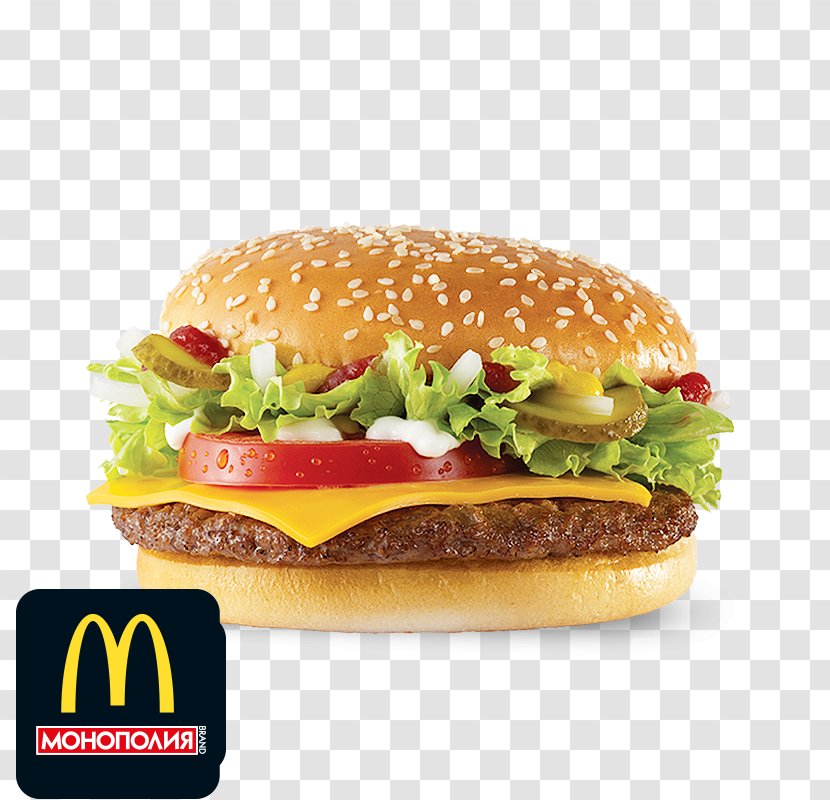 Cheeseburger McDonald's Quarter Pounder Hamburger Beefsteak Big N' Tasty - American Food - Cheese Transparent PNG